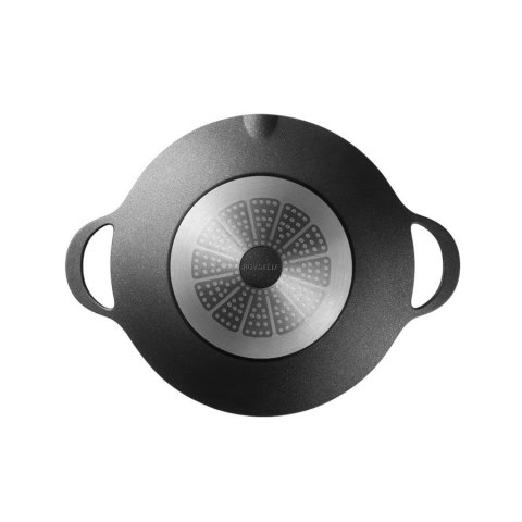 BUYDEEM Aluminiowa taca do grilowania i smażenia 36 cm, CP101, Black