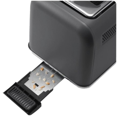 BUYDEEM Automatyczny Metalowy Toster na 2 kromki, DT730E, Ink Grey, EU