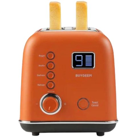 BUYDEEM Automatyczny Metalowy Toster na 2 kromki, DT730E, Koi Red, EU