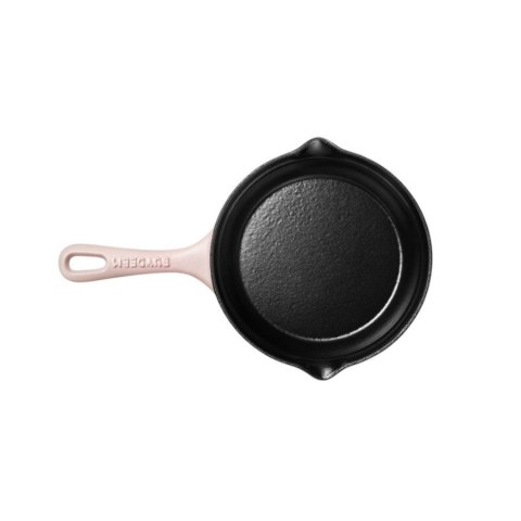 BUYDEEM Emaliowana żeliwna patelnia 21 cm, CP542, Pale Dogwood