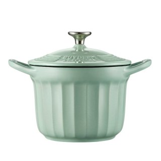 BUYDEEM Emaliowane naczynie żeliwne 1,8L, CP541, Cozy Greenish