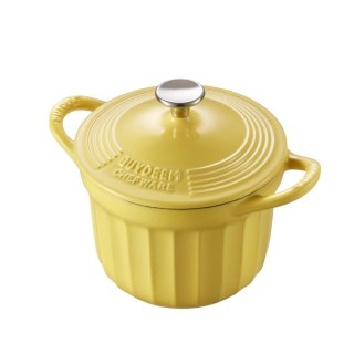 BUYDEEM Emaliowane naczynie żeliwne 1,8L, CP541, Mellow Yellow