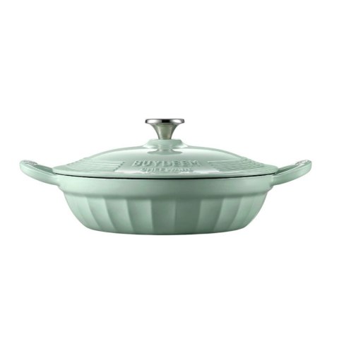 BUYDEEM Emaliowane naczynie żeliwne 3,3L, CP581, Cozy Greenish