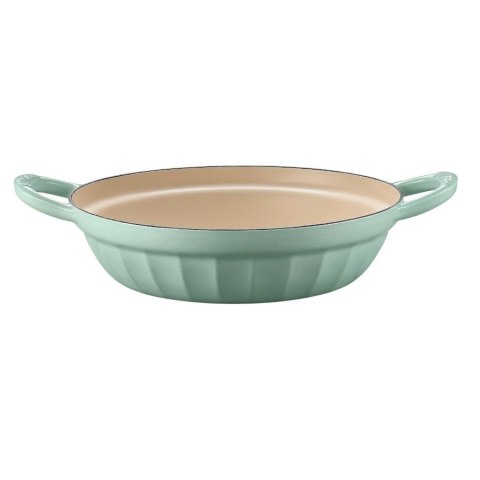 BUYDEEM Emaliowane naczynie żeliwne 3,3L, CP581, Cozy Greenish