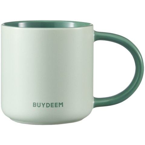 BUYDEEM Kubek ceramiczny 300ml, CD1018, Cozy Greenish