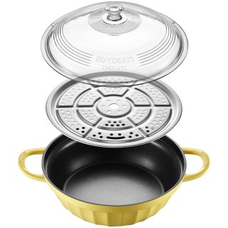 BUYDEEM Naczynie z pokrywą 3,8L CP181 Mellow Yellow