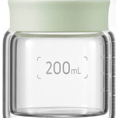 BUYDEEM Szklane słoiczki 200ml z nakrętką wze Cozy Greenish, CS1007/A1