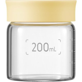 BUYDEEM Szklane słoiczki 200ml z nakrętką wze Yellow Mellow, CS1007/A2