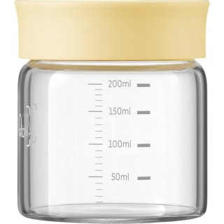 BUYDEEM Szklane słoiczki 200ml z nakrętką wze Yellow Mellow, CS1007/A2