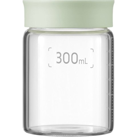 BUYDEEM Szklane słoiczki 300ml z nakrętką wze Cozy Greenish, CS1002/A1