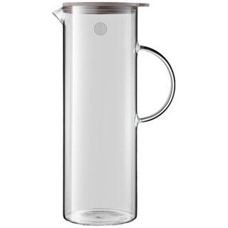 BUYDEEM Szklany Dzbanek z silikonową pokrywką 1200ml, CD2003