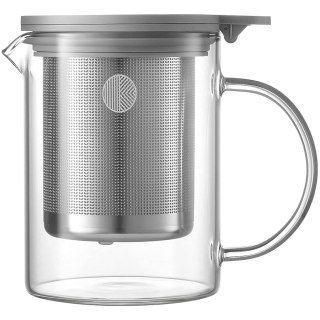 BUYDEEM Szklany dzbanek z zaparzaczem 500ml, CD2001