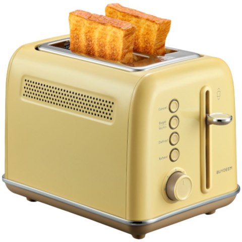 BUYDEEM Toster na 2 kromki, DT620E, Mellow Yellow, EU