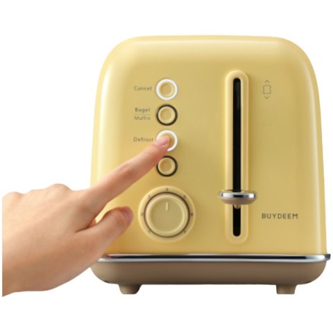 BUYDEEM Toster na 2 kromki, DT620E, Mellow Yellow, EU