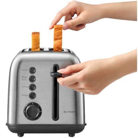 BUYDEEM Toster na 2 kromki, DT620E, Stainless Steel, EU
